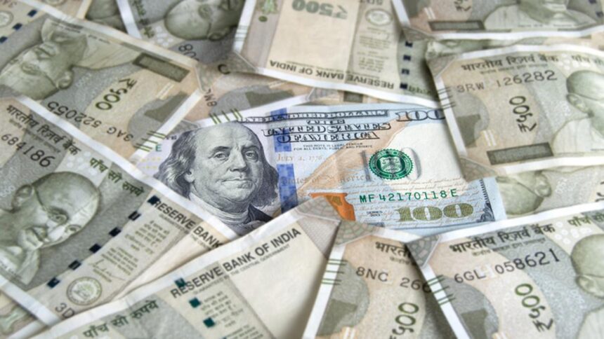 The rupee depreciated by 20 paise to close at Rs 95.38 against the US dollar.