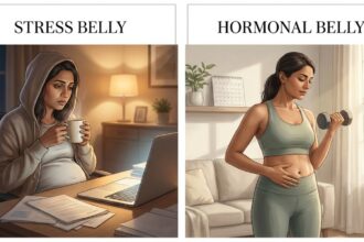 Experts decode stress belly vs hormonal belly after mid-30s for women
