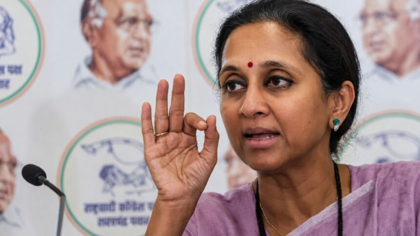 Sule's remarks came amid reports that sections of the NCP(SP)'s MPs and MLAs were increasingly pushing for a tie-up with the ruling BJP-led NDA. (File image)