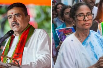 West Bengal CM Suvendu Adhikari (left), and Former CM Mamata Banerjee (right). (File/PTI Photos)