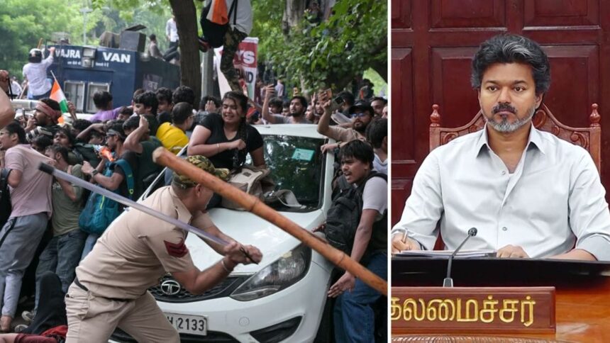 Legacy of NEET opposition in Tamil Nadu draws attention to Mr. Vijay's silence on Delhi protests